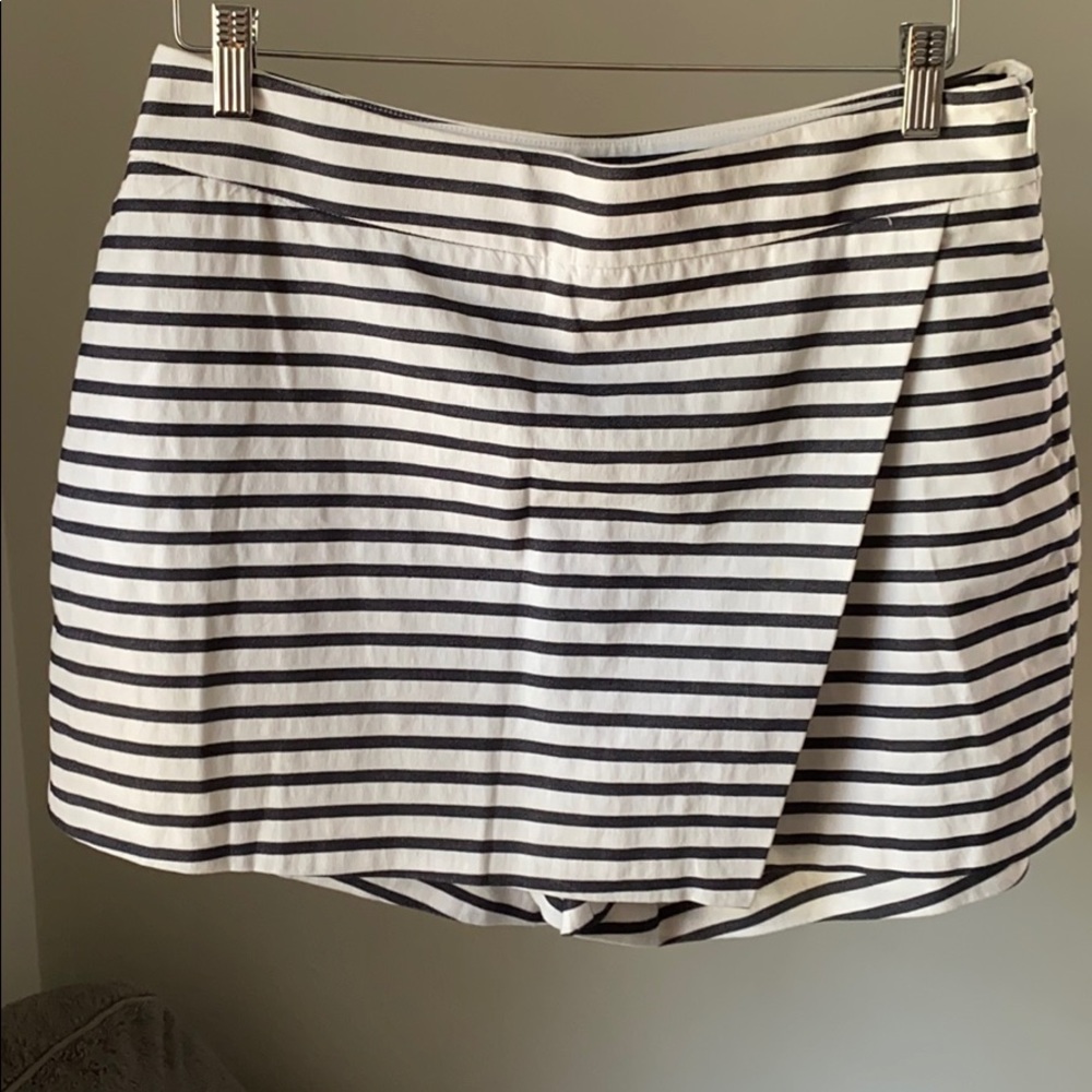 Navy/white striped skirt/shorts